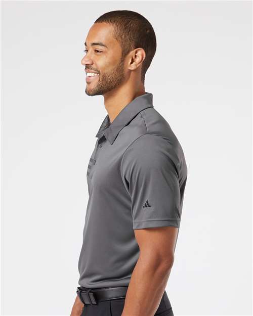 Adidas Men's 3-Stripes Chest Polo - A324 Grey Five- Black