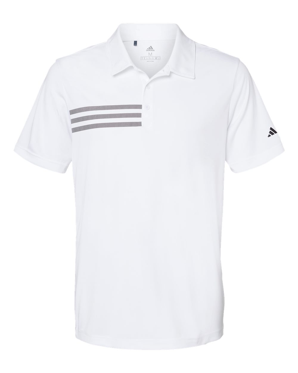 Adidas Men's 3-Stripes Chest Polo - A324 White- Black