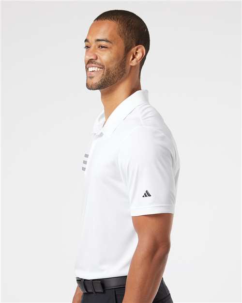 Adidas Men's 3-Stripes Chest Polo - A324 White- Black