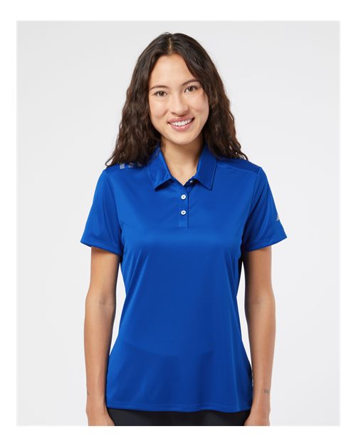 Adidas Women's 3-Stripes Shoulder Polo - A325 Collegiate Royal- Grey Three