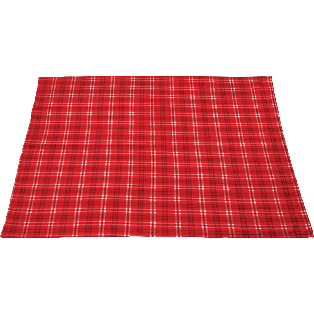 Plaid Fleece Blanket - SM-8710 Red