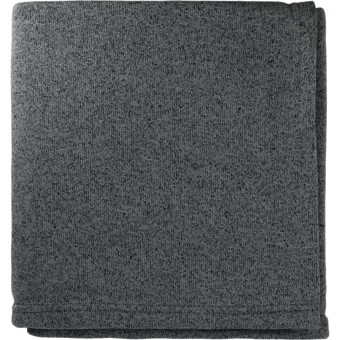 Heathered Fleece Blanket - SM-8712 Black