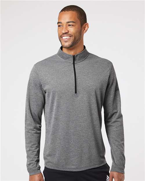 Adidas Men's Ultimate365 Lightweight Quarter-Zip Pullover - A401 Black Heather