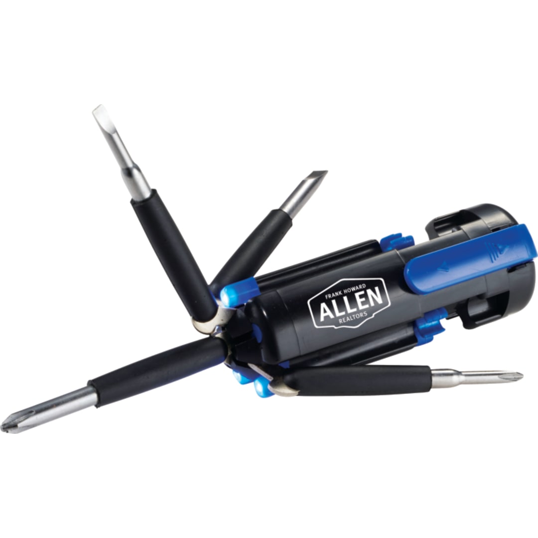 Penta 6-in-1 Screwdriver Flashlight - SM-9336 Blue