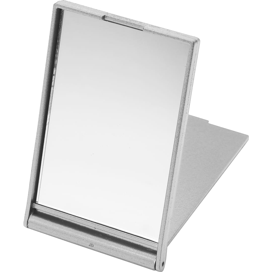 Bullet Stand-Up Pocket Mirror - SM-9447 Silver