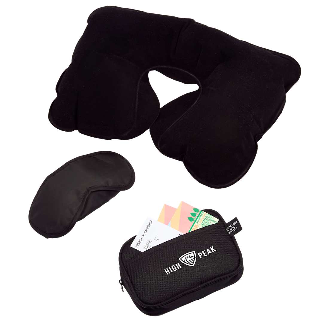 RPET Personal Comfort Travel Kit - SM-9465 Black