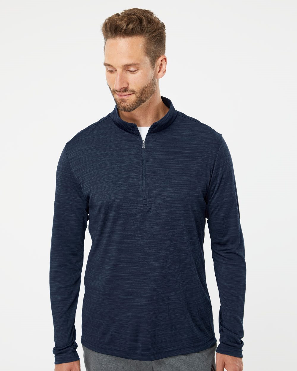 American Apparel Men's Lightweight Mélange Quarter-Zip Pullover - A475