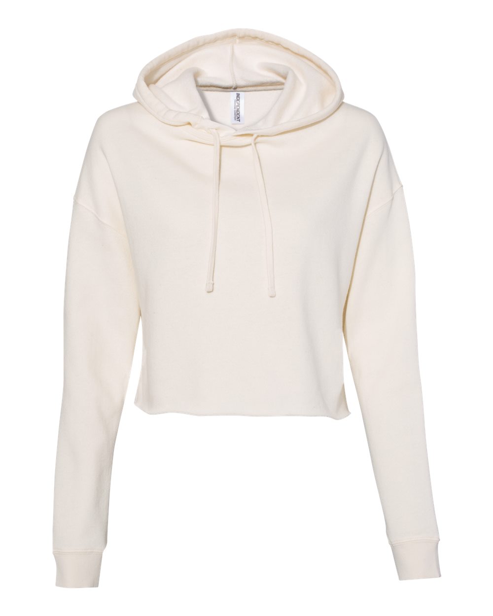 Independent Trading Co. Women’s Lightweight Crop Hooded Sweatshirt - AFX64CRP Bone