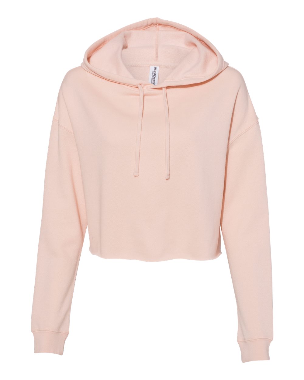 Independent Trading Co. Women’s Lightweight Crop Hooded Sweatshirt - AFX64CRP Blush