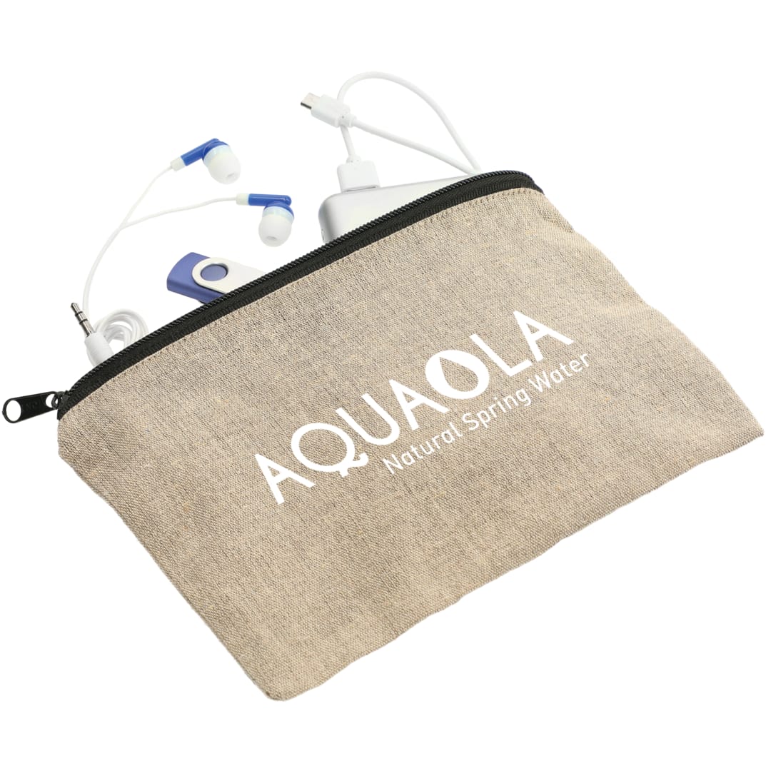 Recycled 5oz Cotton Twill Pouch - SM-9935 Natural