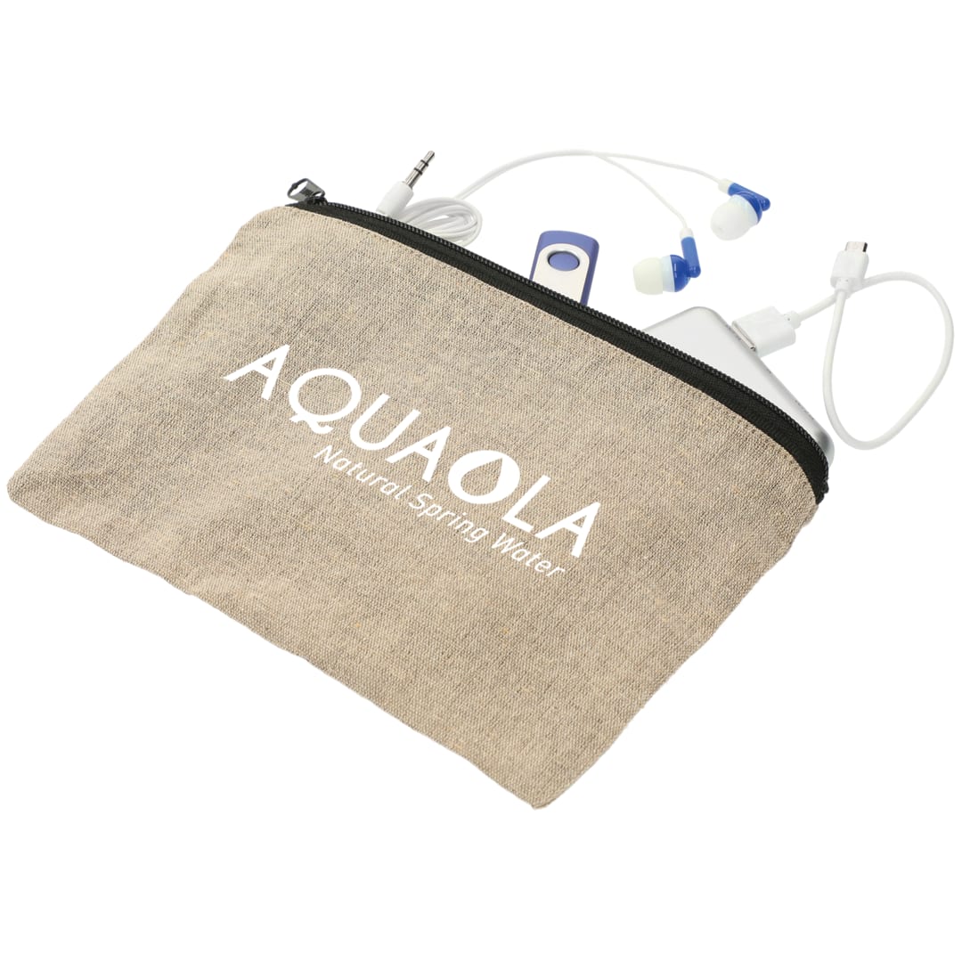 Recycled 5oz Cotton Twill Pouch - SM-9935 Natural