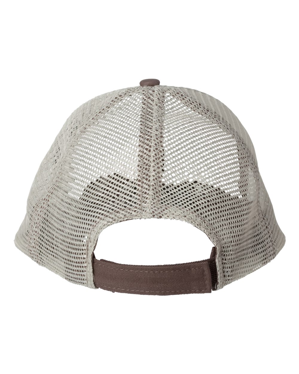 Valucap Bio-Washed Trucker Cap - AH80 Brown- Khaki
