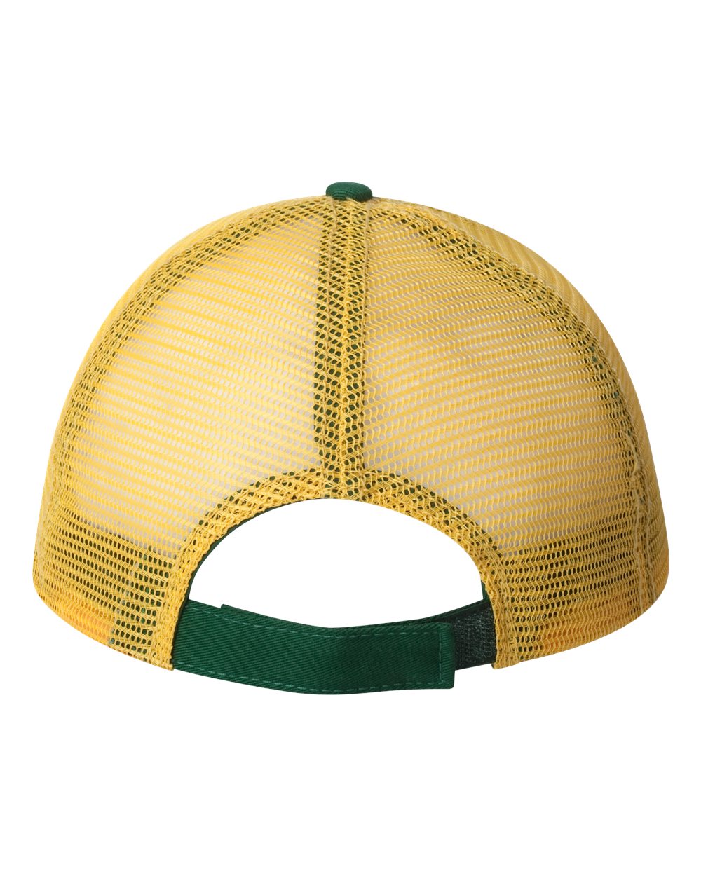 Valucap Bio-Washed Trucker Cap - AH80 Dark Green- Gold