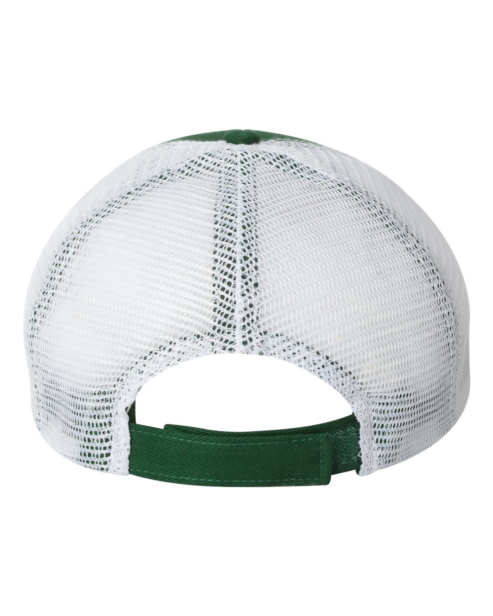 Valucap Bio-Washed Trucker Cap - AH80 Dark Green- White