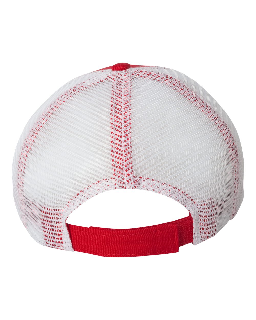 Valucap Bio-Washed Trucker Cap - AH80 Red- White