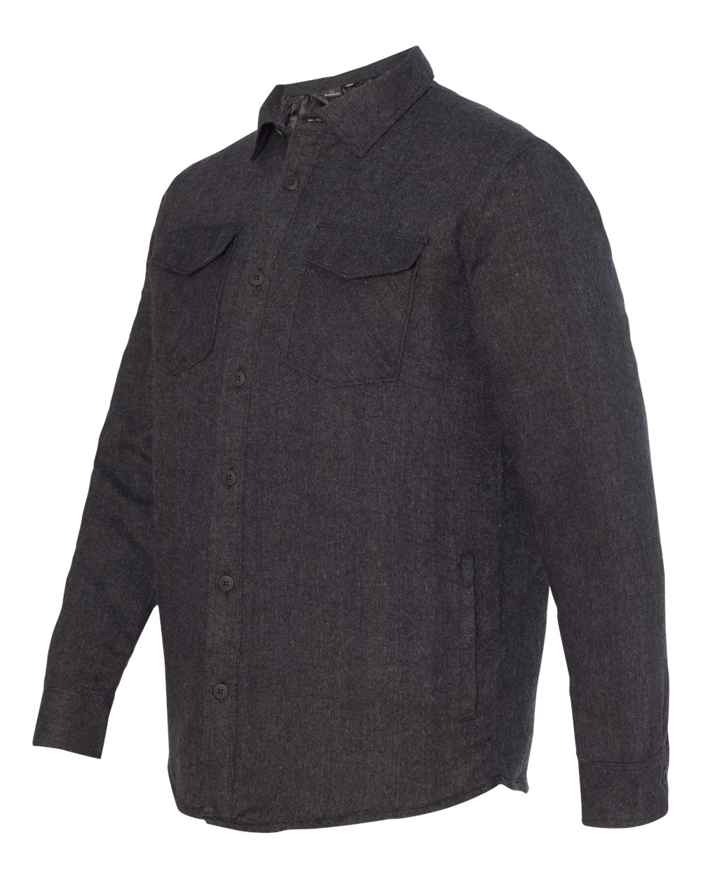 Burnside Men's Quilted Flannel Shirt Jacket - 8610 - B8610 Charcoal