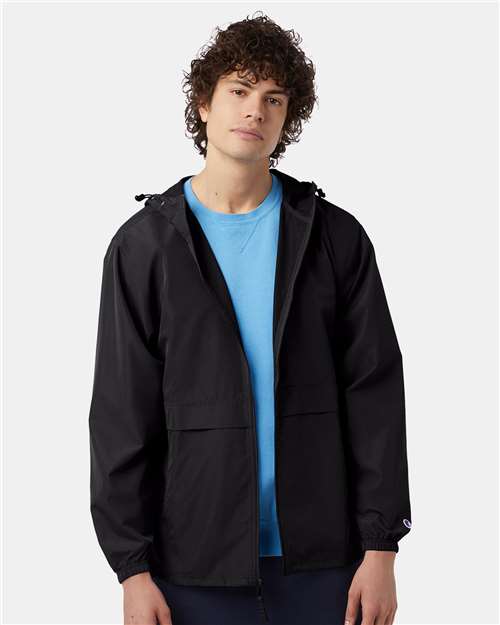 Champion Unisex Full-Zip Anorak Jacket - CO125 Black