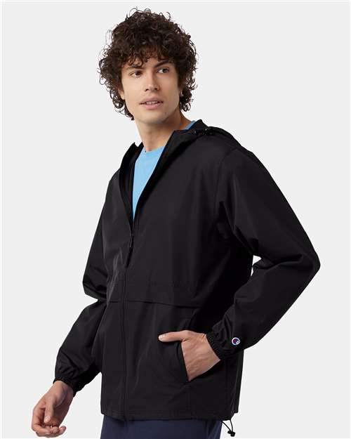 Champion Unisex Full-Zip Anorak Jacket - CO125 Black