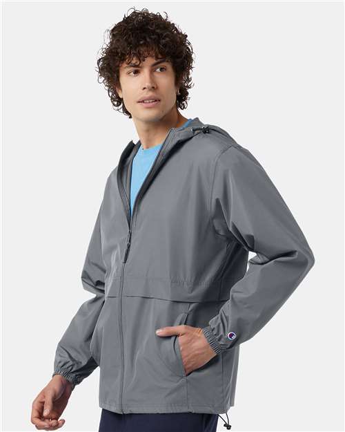 Champion Unisex Full-Zip Anorak Jacket - CO125 Graphite