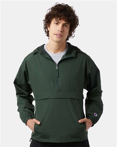 Champion Unisex Packable Anorak Jacket - CO200 Dark Green