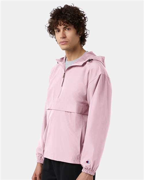 Champion Unisex Packable Anorak Jacket - CO200 Pink Candy