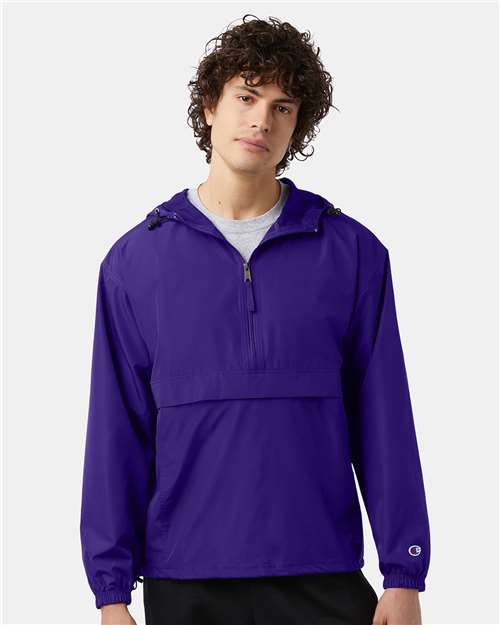 Champion Unisex Packable Anorak Jacket - CO200 Purple