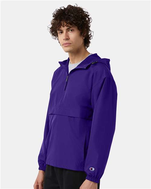 Champion Unisex Packable Anorak Jacket - CO200 Purple