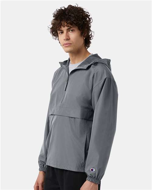 Champion Unisex Packable Anorak Jacket - CO200 Graphite