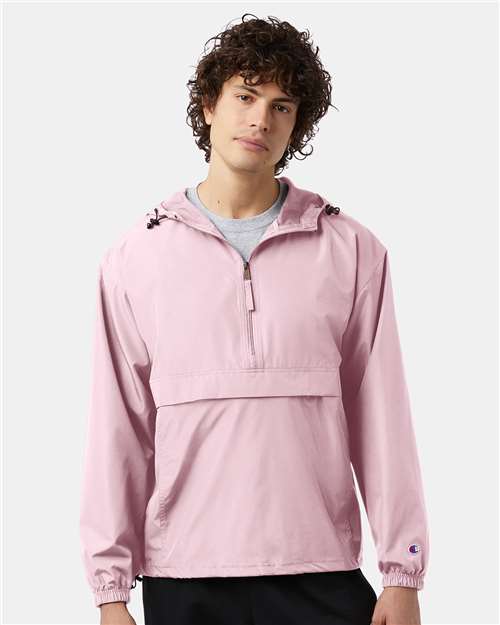 Champion Unisex Packable Anorak Jacket - CO200 Pink Candy