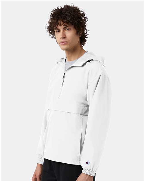 Champion Unisex Packable Anorak Jacket - CO200 White