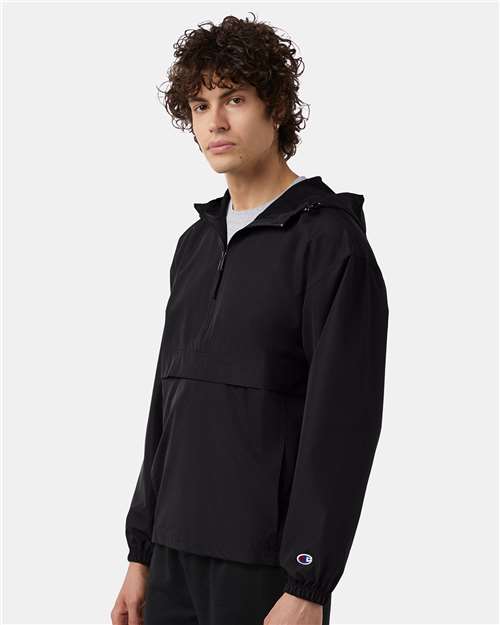 Champion Unisex Packable Anorak Jacket - CO200 Black