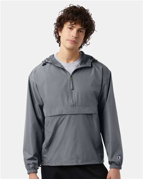Champion Unisex Packable Anorak Jacket - CO200 Graphite