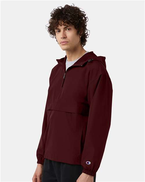 Champion Unisex Packable Anorak Jacket - CO200 Maroon