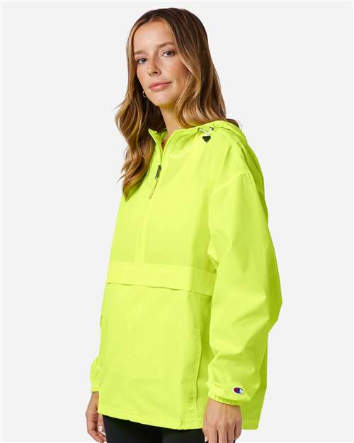 Champion Unisex Packable Anorak Jacket - CO200 Safety Green