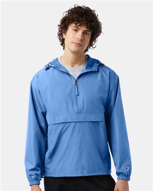 Champion Unisex Packable Anorak Jacket - CO200 Light Blue