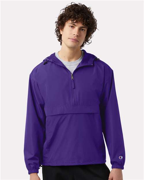 Champion Unisex Packable Anorak Jacket - CO200 Purple