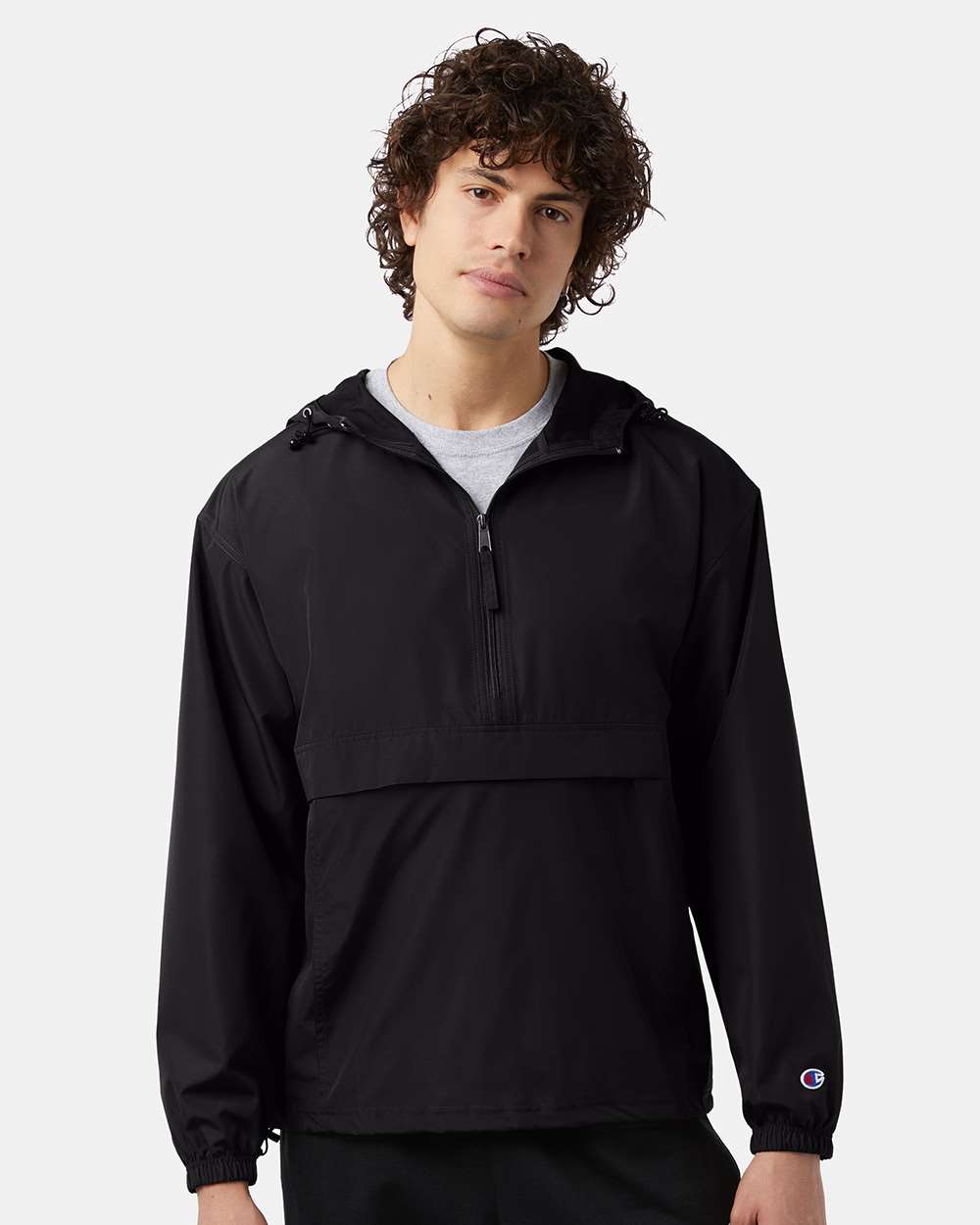 Champion Unisex Packable Anorak Jacket - CO200 Black