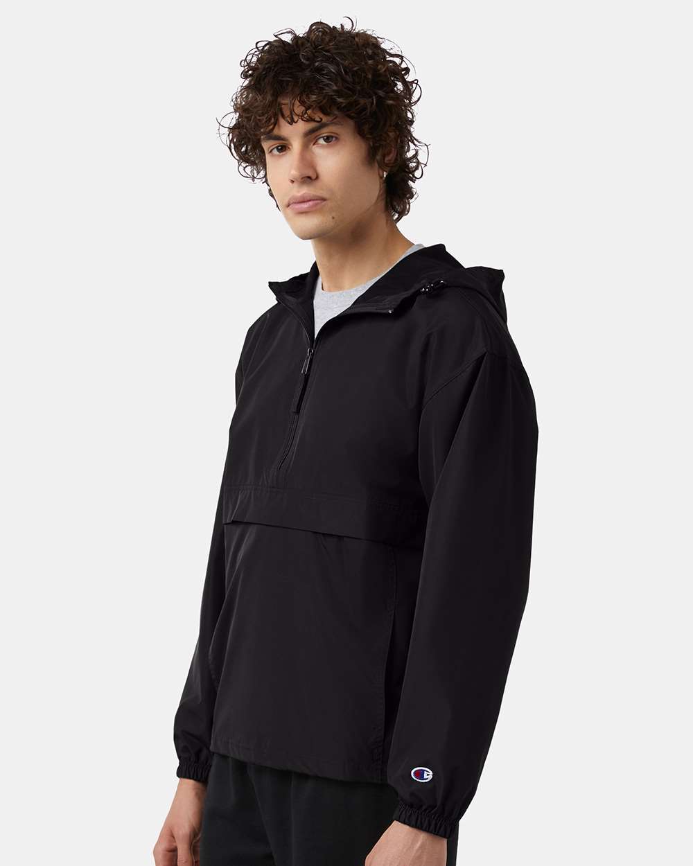 Champion Unisex Packable Anorak Jacket - CO200 Black