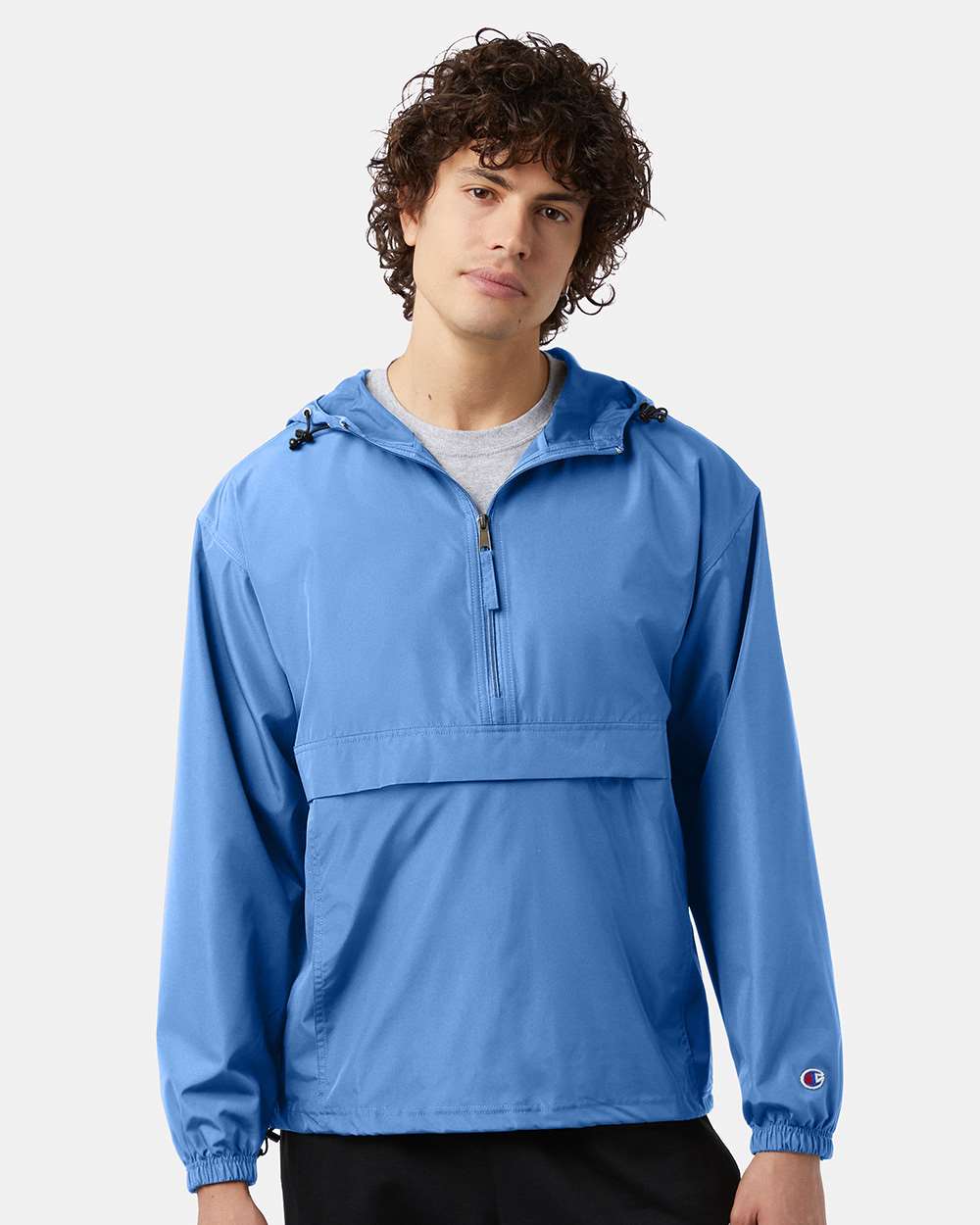 Champion Unisex Packable Anorak Jacket - CO200 Light Blue