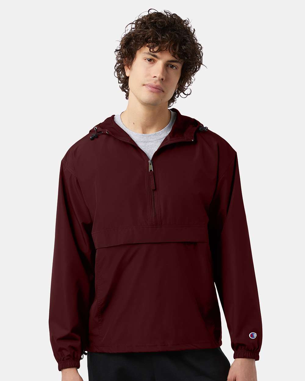 Champion Unisex Packable Anorak Jacket - CO200 Maroon