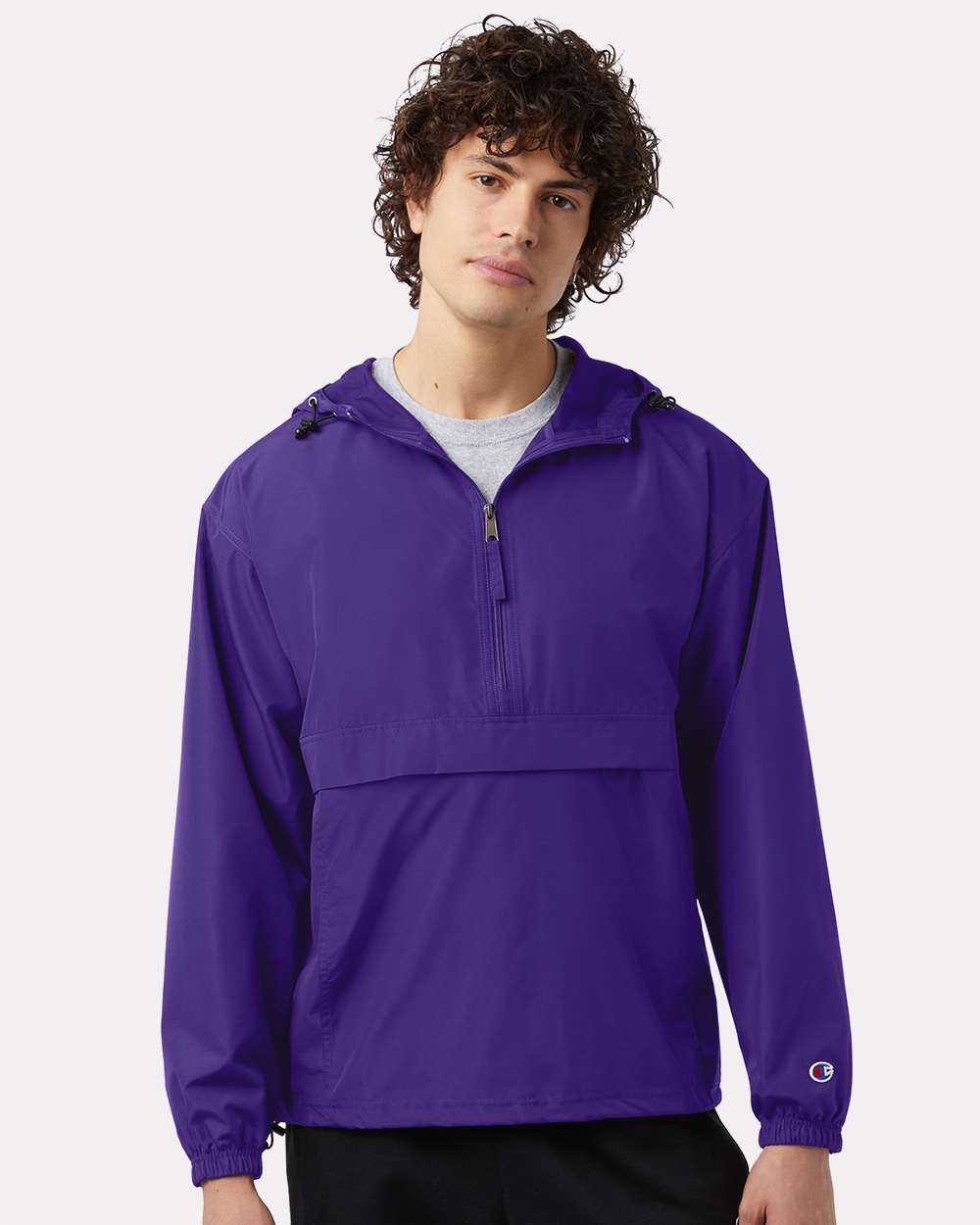 Champion Unisex Packable Anorak Jacket - CO200 Purple