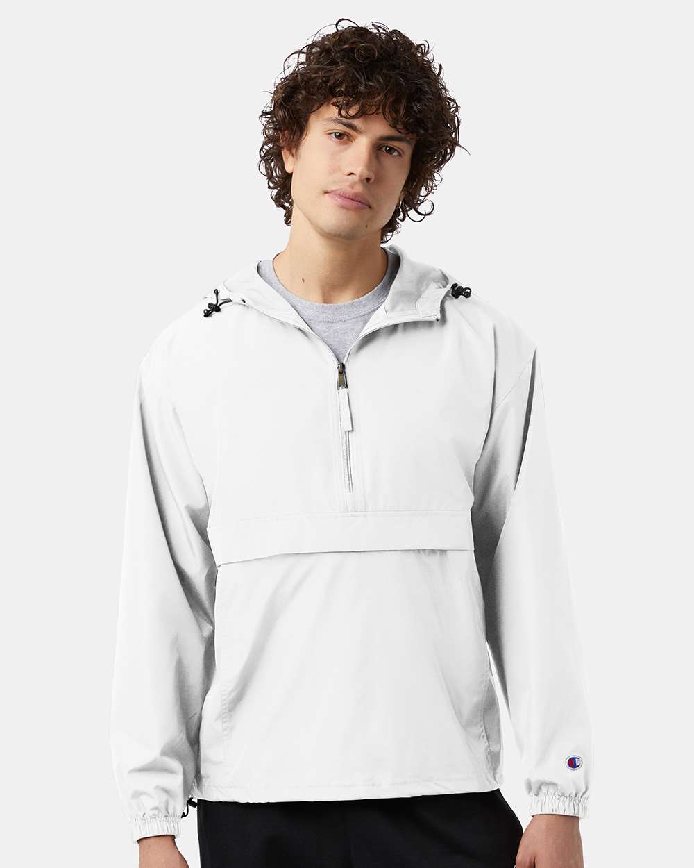 Champion Unisex Packable Anorak Jacket - CO200 White
