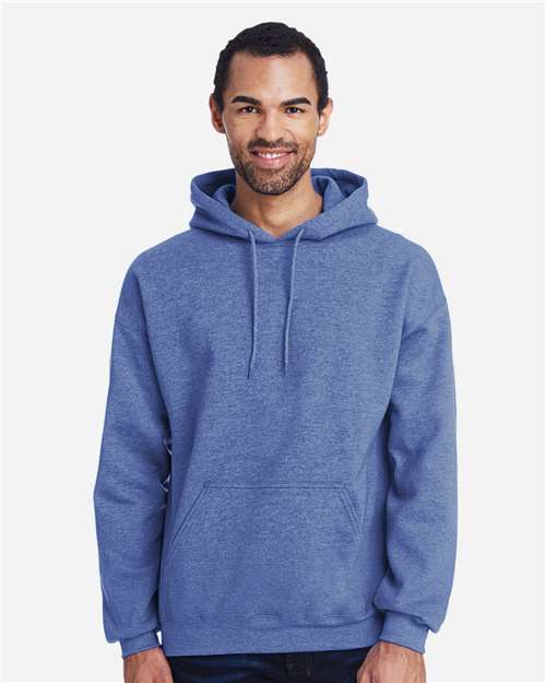 Gildan Unisex Heavy Blend™ Hooded Sweatshirt - 18500 Heather Deep Royal