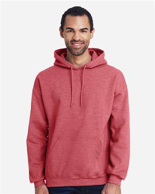 Gildan Unisex Heavy Blend™ Hooded Sweatshirt - 18500 Heather Scarlet Red