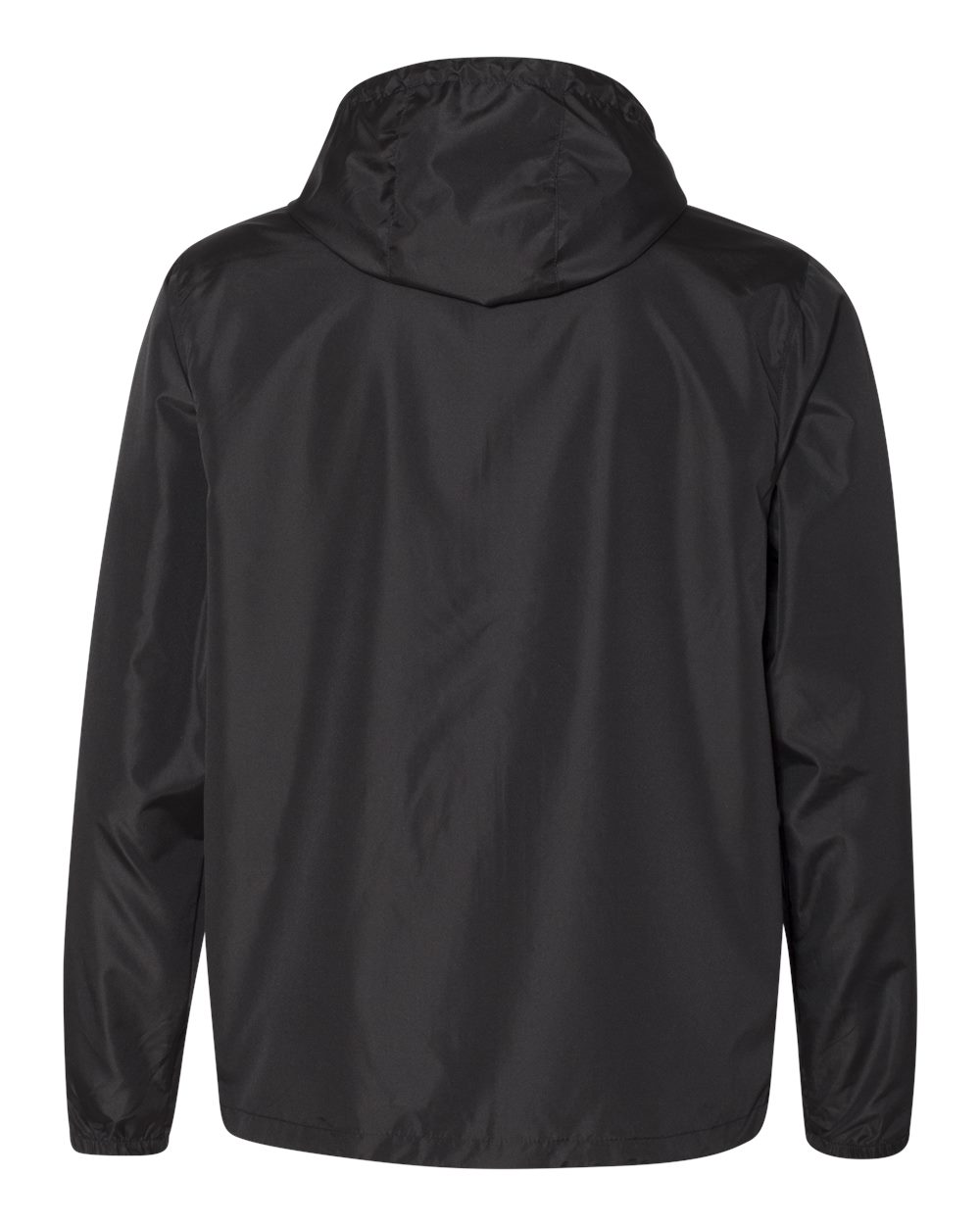 Independent Trading Co. Men's Lightweight Windbreaker Full-Zip Jacket - EXP54LWZ Black