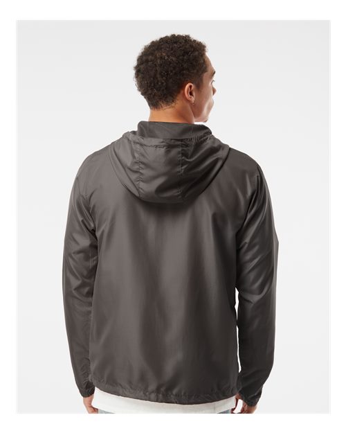Independent Trading Co. Men's Lightweight Windbreaker Full-Zip Jacket - EXP54LWZ Graphite
