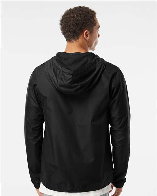 Independent Trading Co. Men's Lightweight Windbreaker Full-Zip Jacket - EXP54LWZ Black