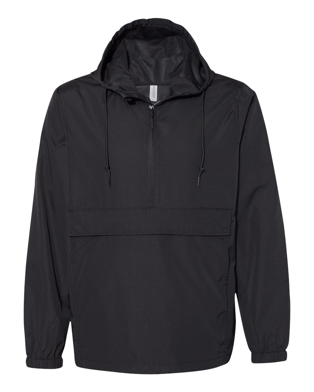 Independent Trading Co. Men's Nylon Anorak - EXP94NAW Black