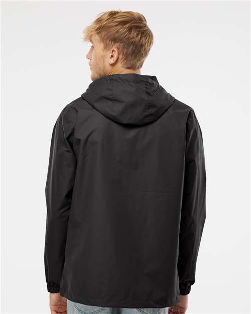 Independent Trading Co. Men's Nylon Anorak - EXP94NAW Black