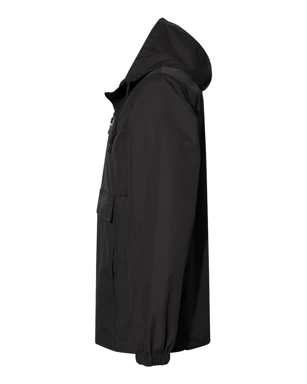 Independent Trading Co. Men's Nylon Anorak - EXP94NAW Black